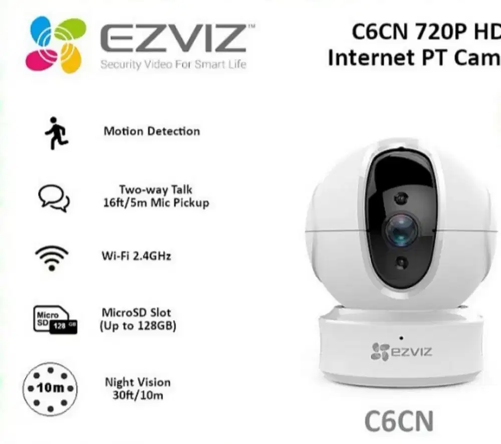 cctv wifi ip camera ezviz c6cn 720HD