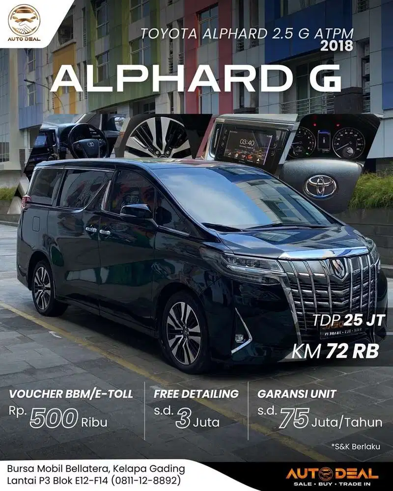 Toyota Alphard 2.5 G ATPM 2018 Bukan Q GS ZG V Vellfire
