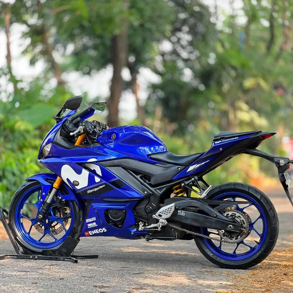 YAMAHA NEW R25 BIRU MOVISTAR 2018 KM LOW PAJAK PANJANG FULL ORI