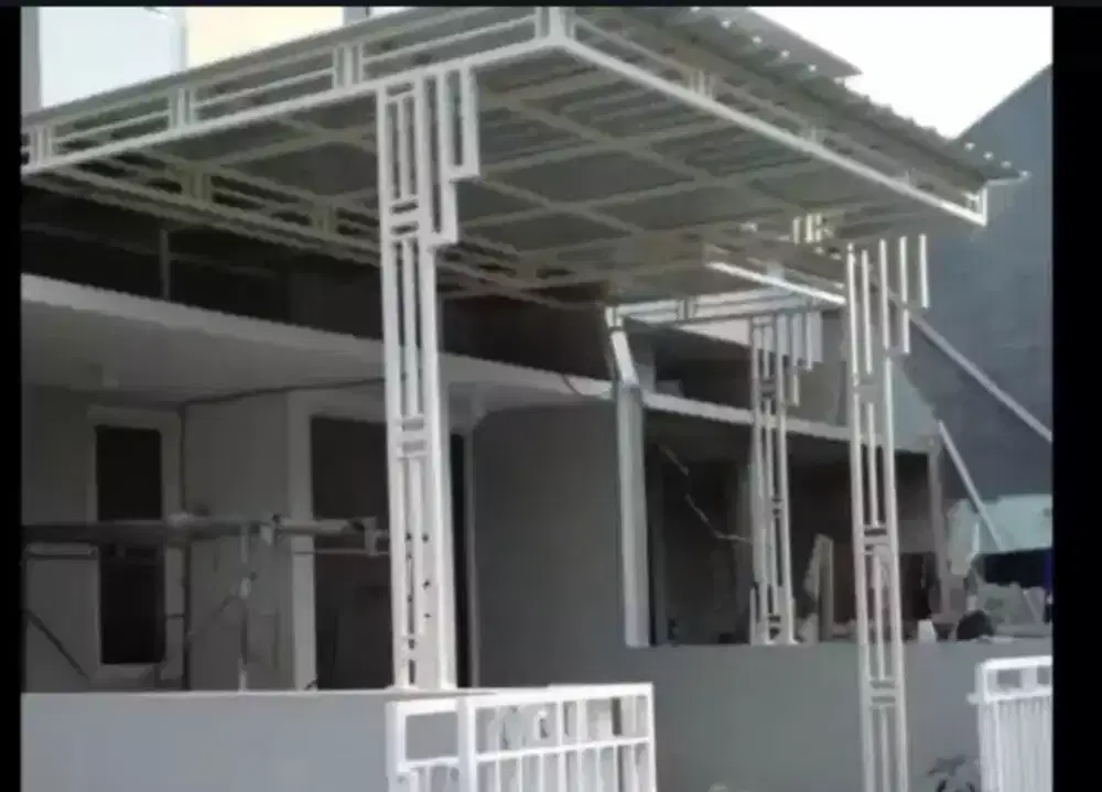 Kanopi pagar teralis (pesan tanpa DP) canopy tangga miinimalis