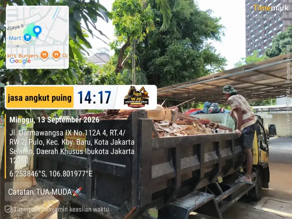 Jasa buang puing sampah proyek