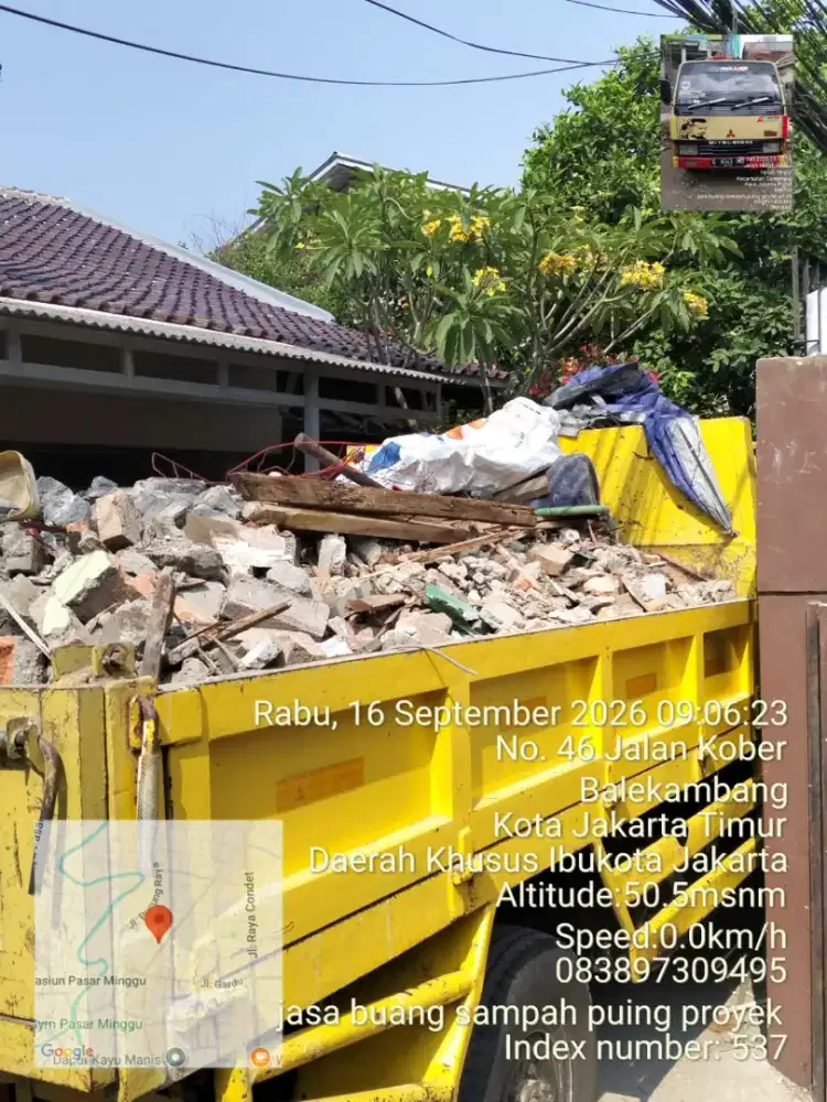 Jasa buang puing sampah