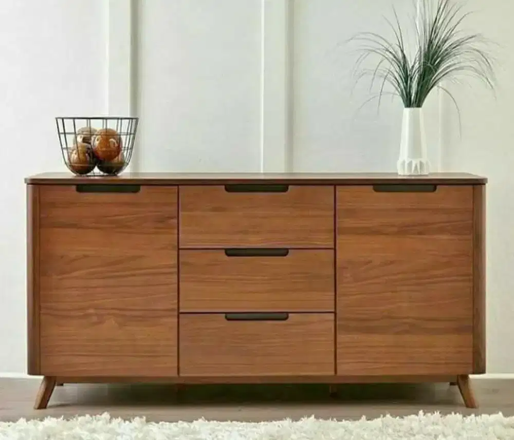 Meja kabinet minimalis jati
