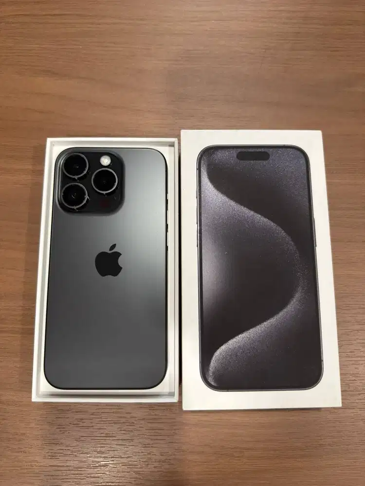 Apple Iphone 15 Pro 128GB Black Titanium iBox Garansi Resmi