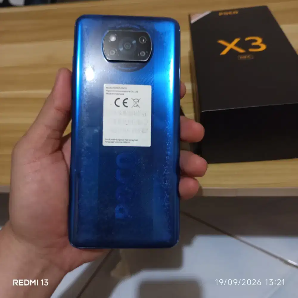 Poco X3 NFC ram 8/128 warna biru