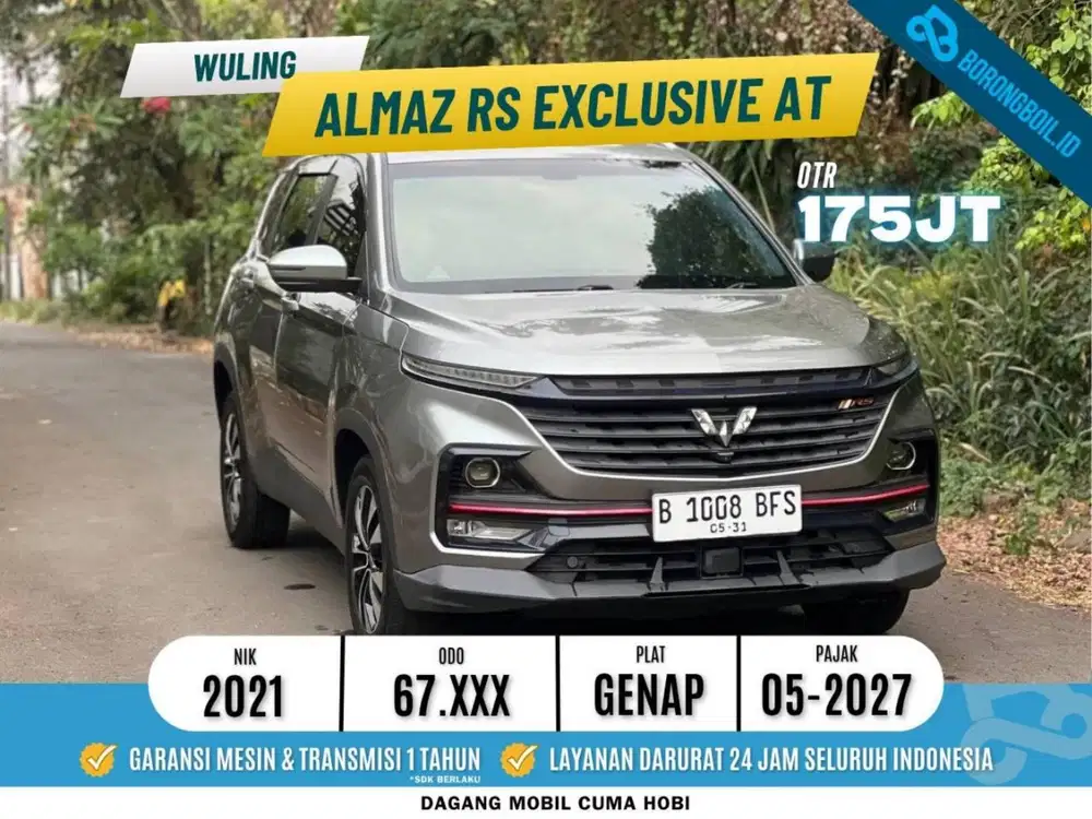 Wuling Almaz RS exclusive 5 Seat 2021