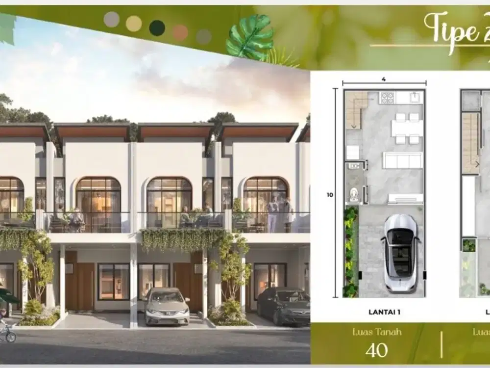 Dijual Rumah Cluster Pasadena Spring PIK2, Uk. 4x10, 2 Lantai, 2 KT, Kosongan, Harga : Rp 1.9 M