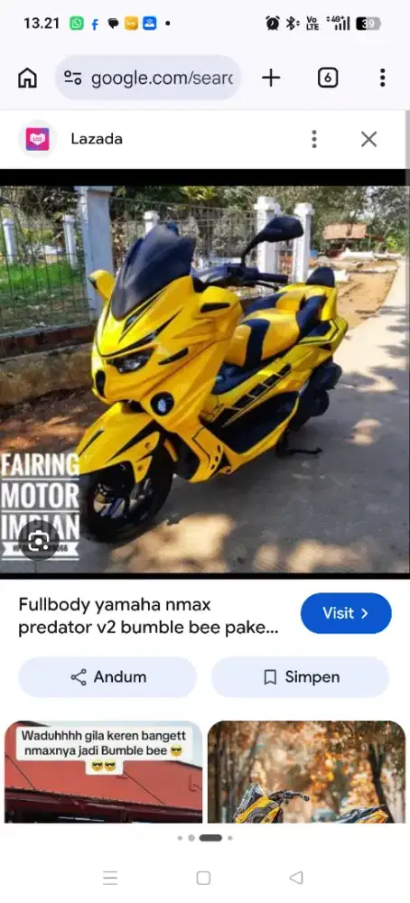 cover nmax new bumble bee semi hibah
