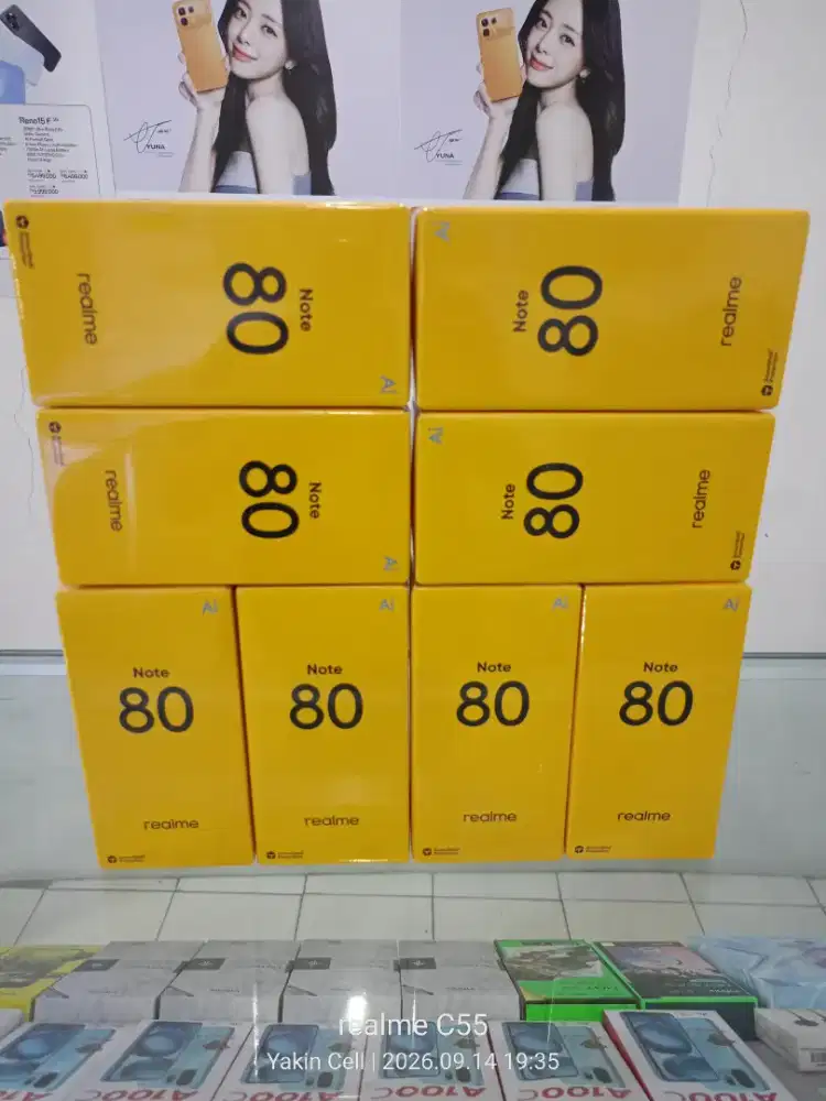 Realme Note 80 4+4/64 GB Unisoc T7250 Batre 6300 mAh Garansi Resmi