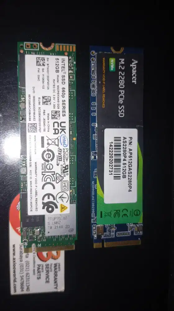 SSD NVME 512GB intel