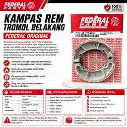 Kampas Rem (Dispad) Honda Vario / Vario 150 Merk Federal