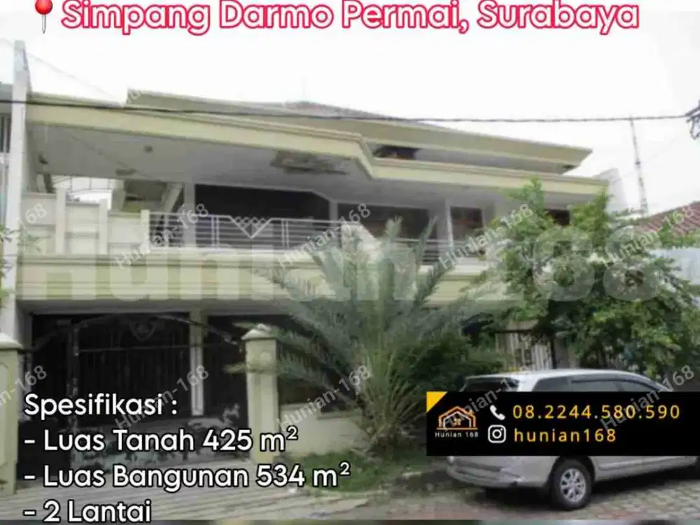 Jual Rumah Perumahan Raya Simpang Darmo Permai Selatan Utara Surabaya Barat Taman Puncak Permai Sambisari Sambikerep