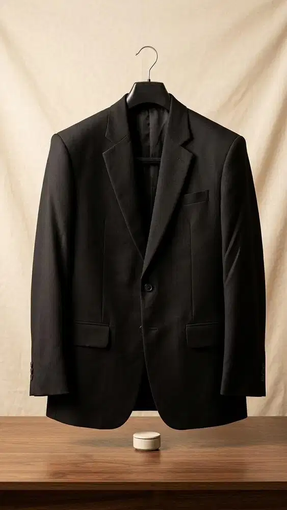 Di jual : Jas Hitam Formal Kualitas Premium