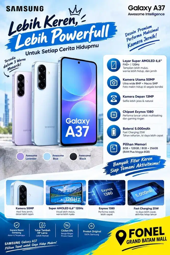 SAMSUNG A37 5G 8/256GB