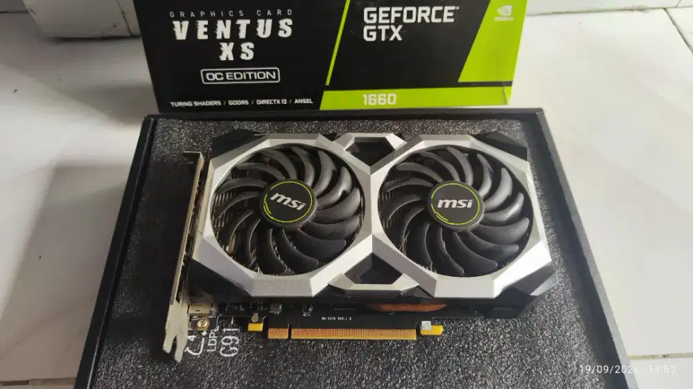 VGA MSI VENTUS GTX 1660  6GB GDDR6-
ORIGINAL