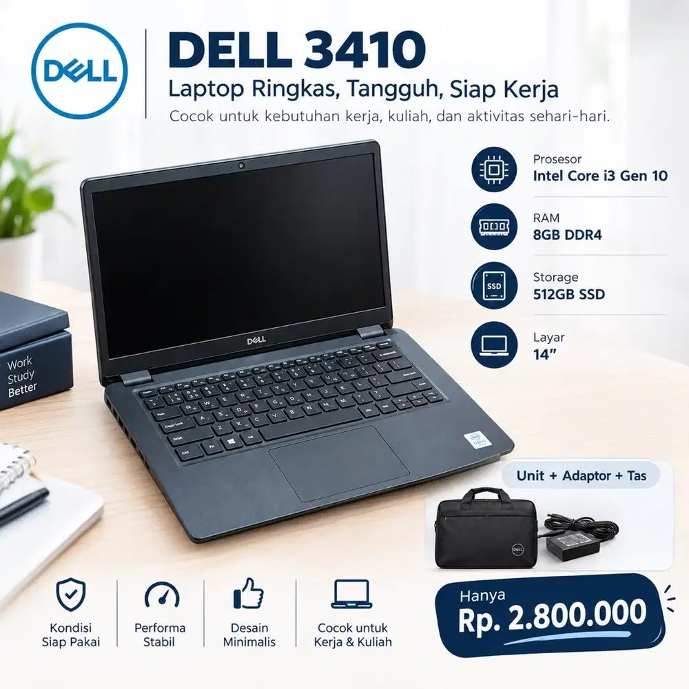 Laptop dell 3410