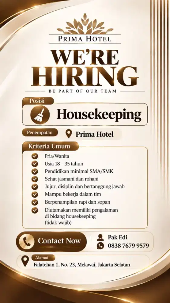 D butuh kan segera yg serius ingin kerja