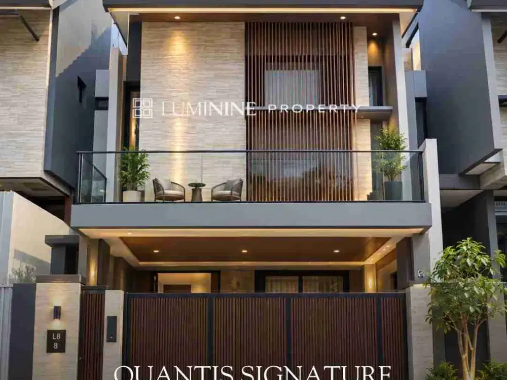 DIJUAL MURAH RUMAH MEWAH 3 LT SEDANG RENOV, DI QUANTIS SIGNATURE - BSD
