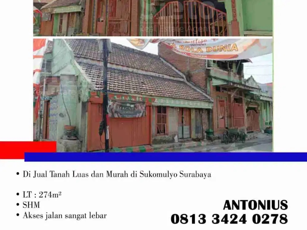 Di Jual Tanah Luas dan Murah di Sukomulyo Surabaya