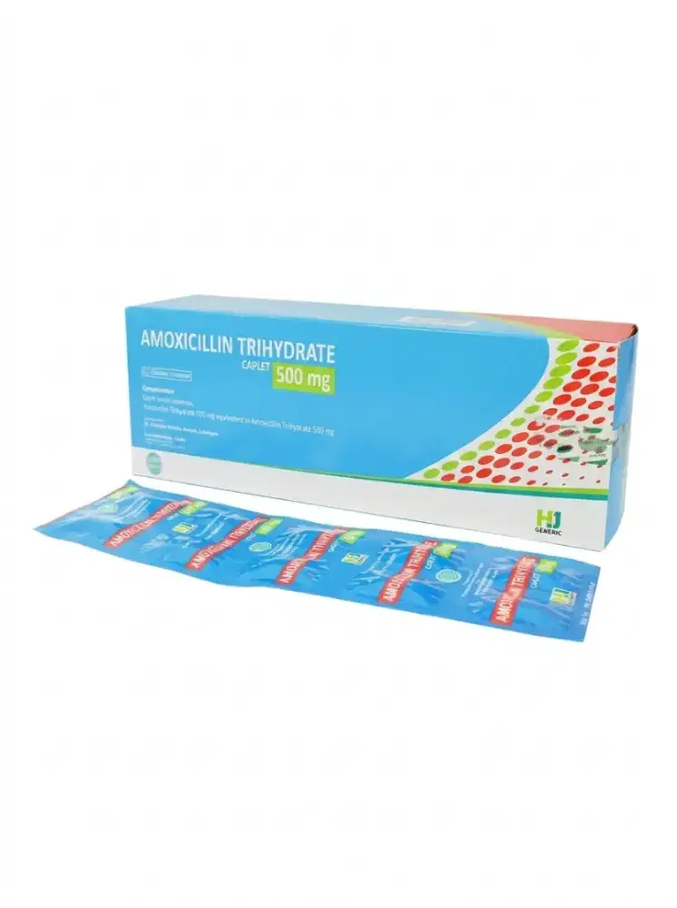 Amoksilin suplemen kesehatan tubuh, 1 Box isi 20 Strip