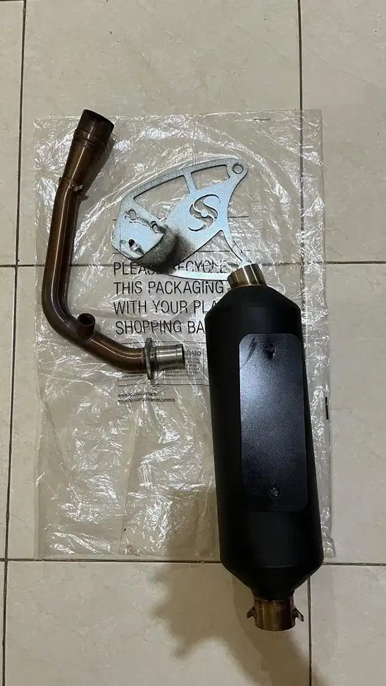 Knalpot Shijiro Std Racing SE Inlet 45 Vespa Matic IGET & 3V