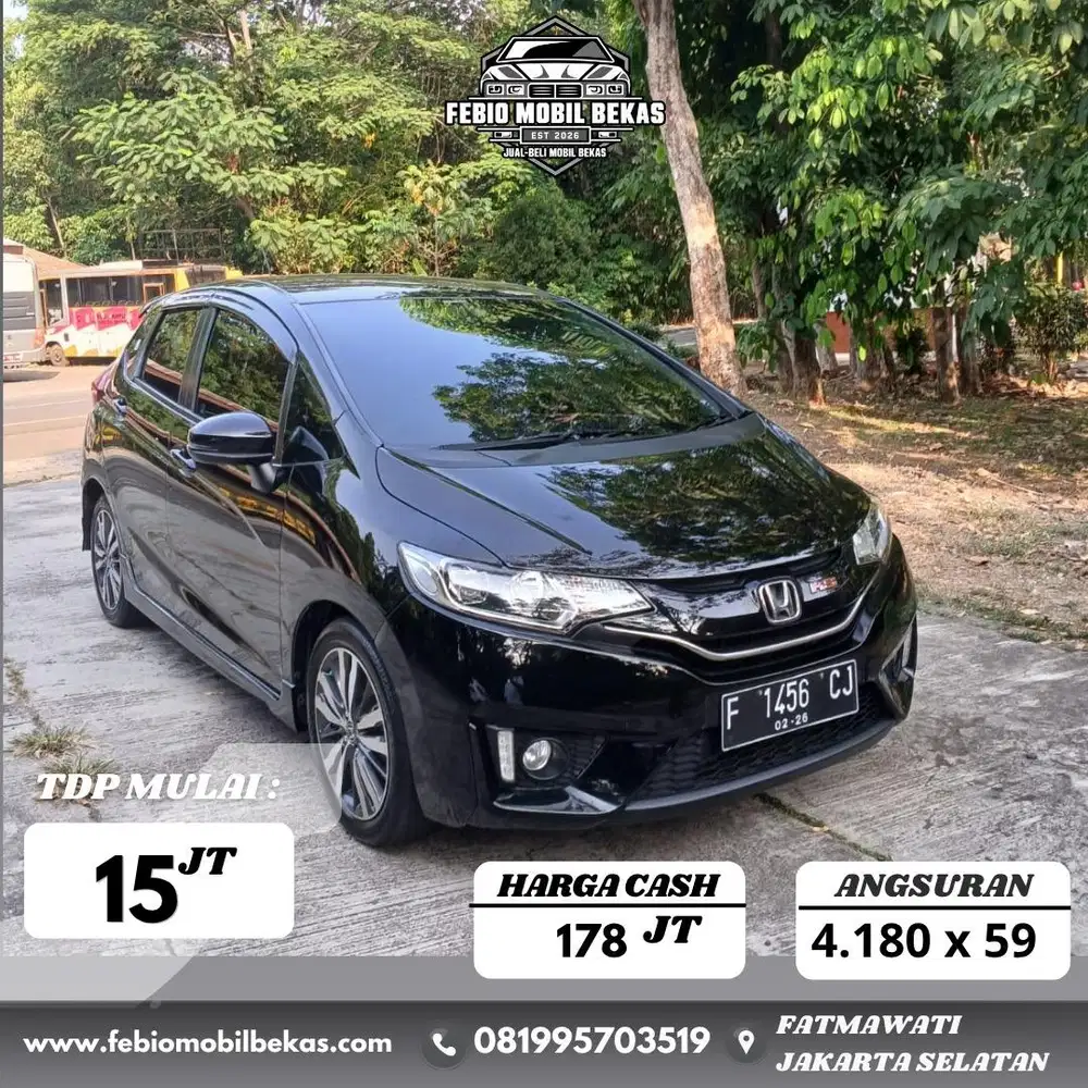 TDP 15jt ANGSURAN TERMURAH Honda Jazz RS 2016 AT