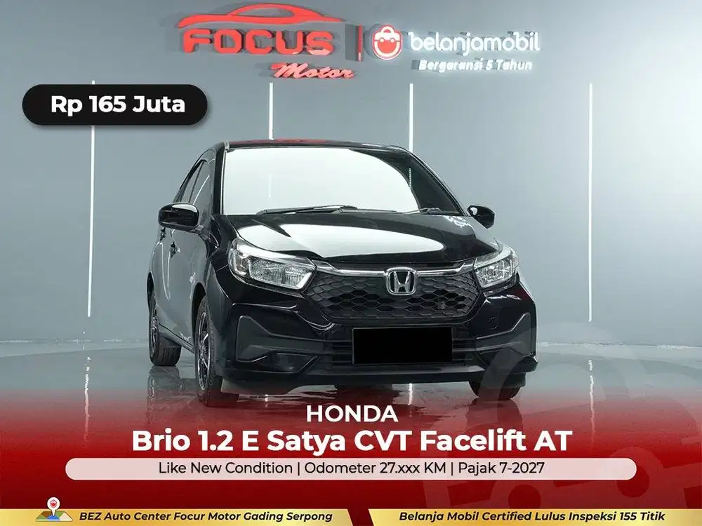 [ GARANSI 5THN ] Honda Brio 1.2 E Satya CVT Facelift 2023/2024/2025