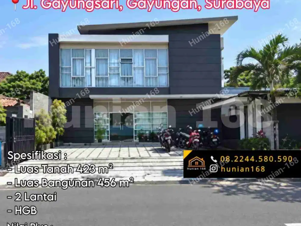 Rumah Ruko Kantor Raya The Gayungsari Gayung sari Gayungan Surabaya Selatan Utara Kebonsari Ketintang Baru Madya Permai Tengah Sakura Regency Jambangan Siwalankerto