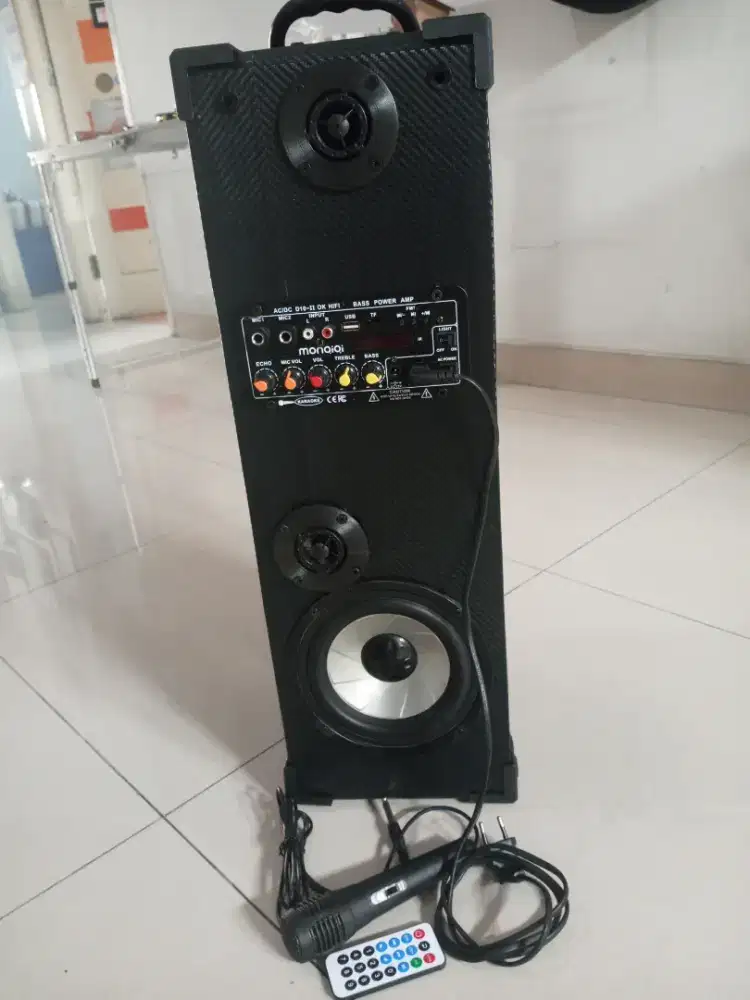 Salon Speaker aktif 6 inch bonus mic  karaoke Bluetooth remote radio