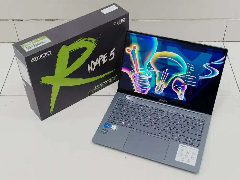 Axioo Hype-R5 OLED intel Core i5-1235U Gen 12 Ram 24GB SSD 512GB 
‎