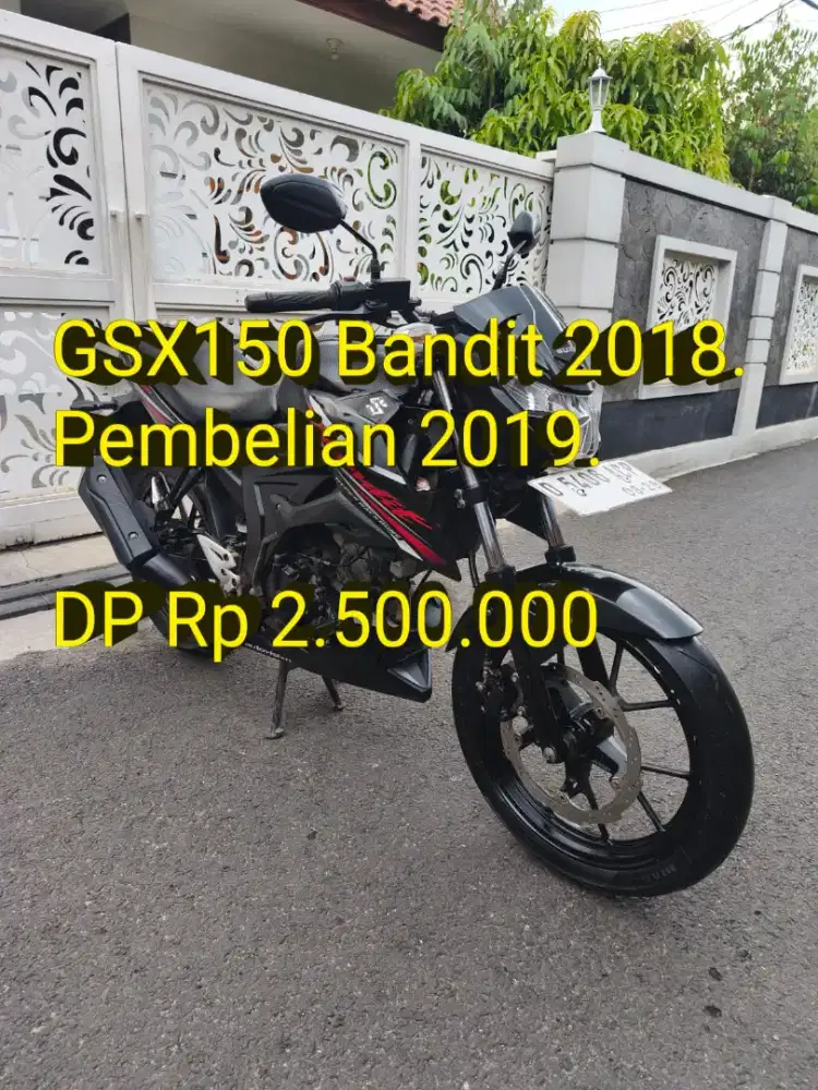 GSX 150 Bandit 2018. Beli 2019. Pajak ON. Standar.Mulus.Cash/Kredit/TT