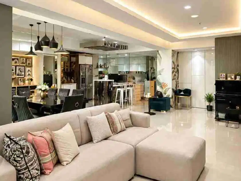 Dijual apartemen sherwood gandeng sudah gabung furnish mewah