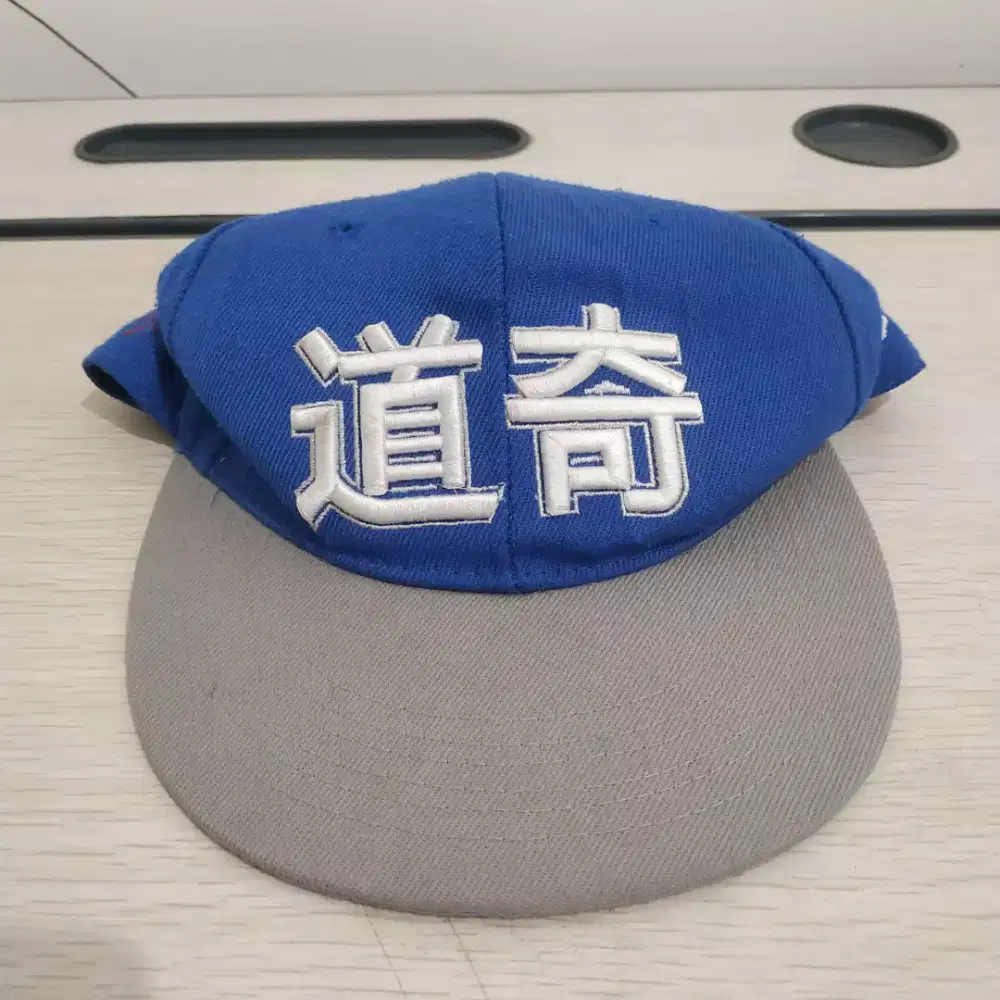 Topi Snapback New Era LA Dodgers Kanji - Biru Visor Abu