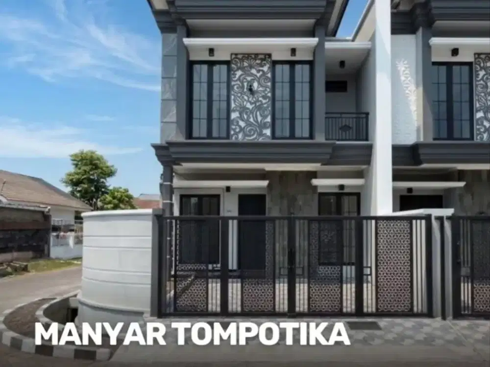 Rumah Manyar Tompotika NEW MINIMALIS carport 2, row 2.5 mobil Tandon atas bawah