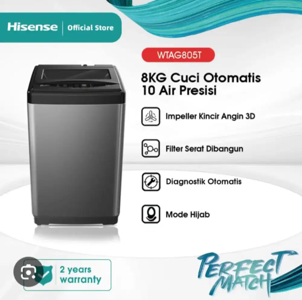 Dibjual mesin cuci merek hisense 1 tabung