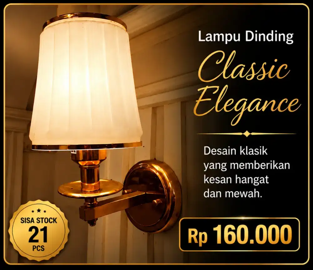 Jual cepat lampu hias ex resto