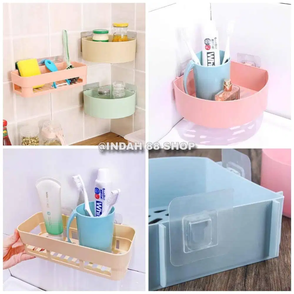 Rak Kamar Mandi Plastik Gantung