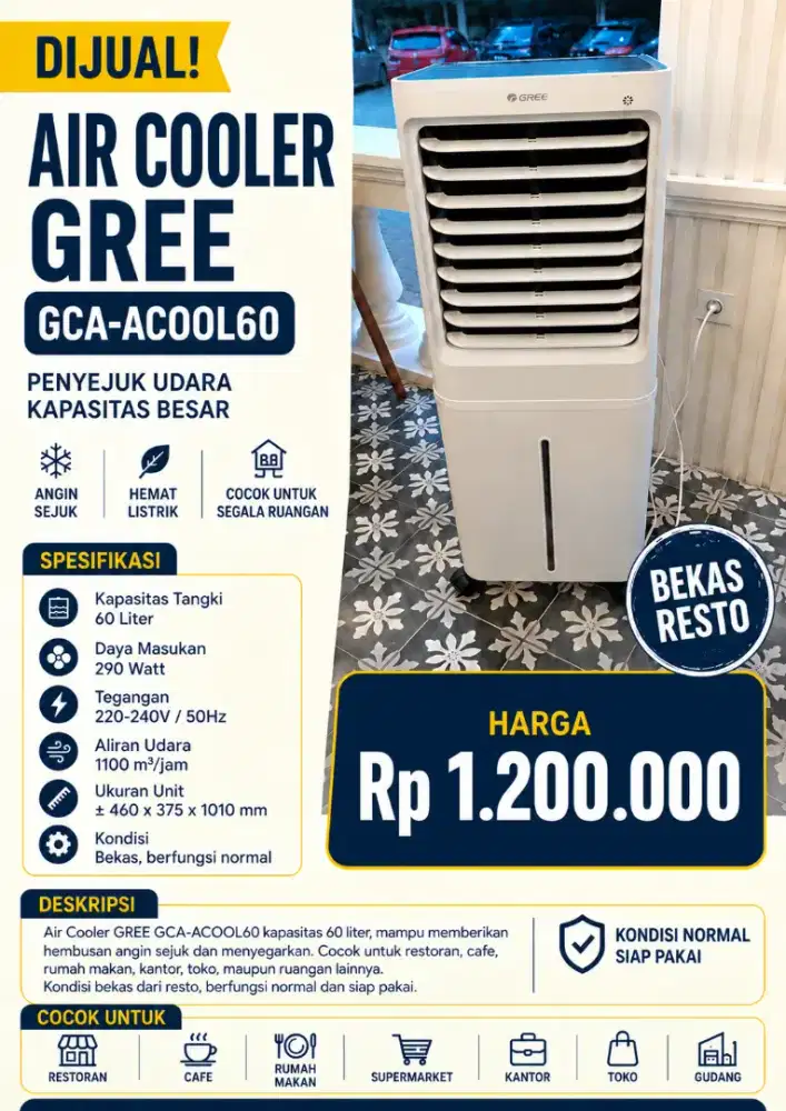 Jual cepat air coolar ex resto