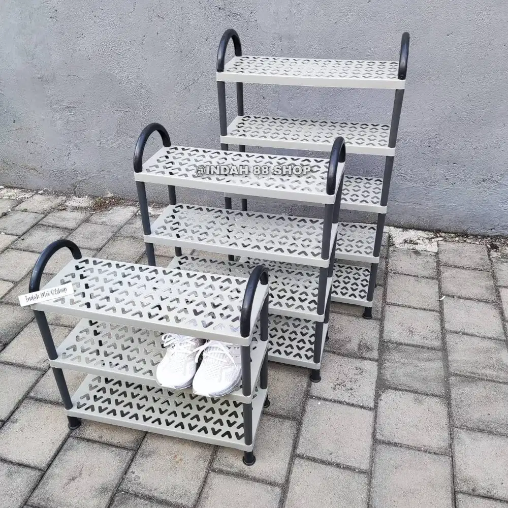 Rak Sepatu Plastik 3 4 5 Susun