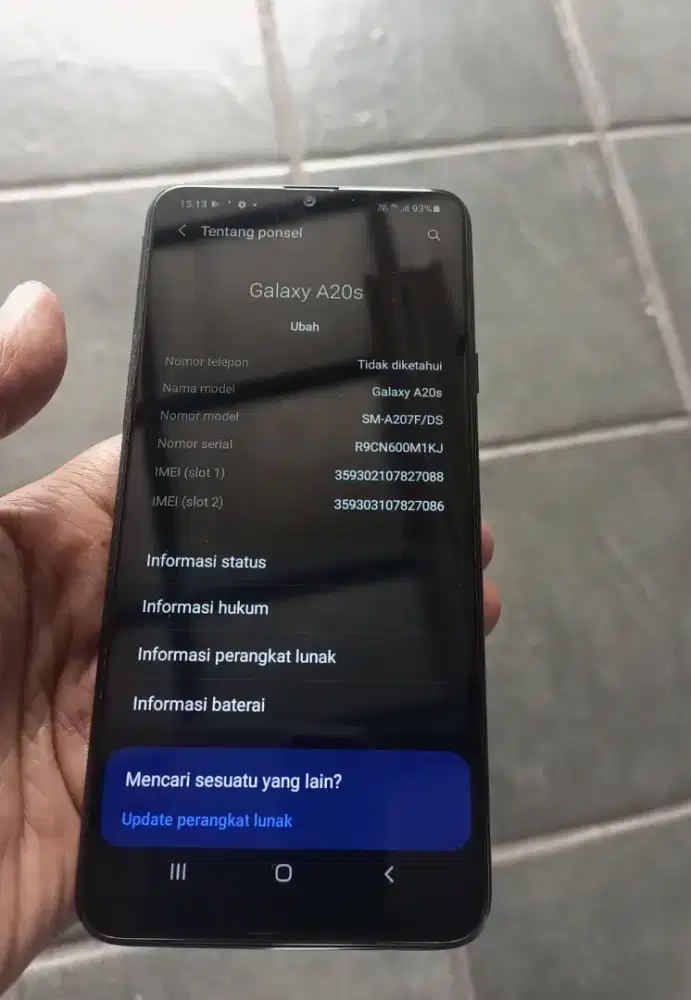 Samsung A20s Ram 3GB/32GB Resmi ori segel