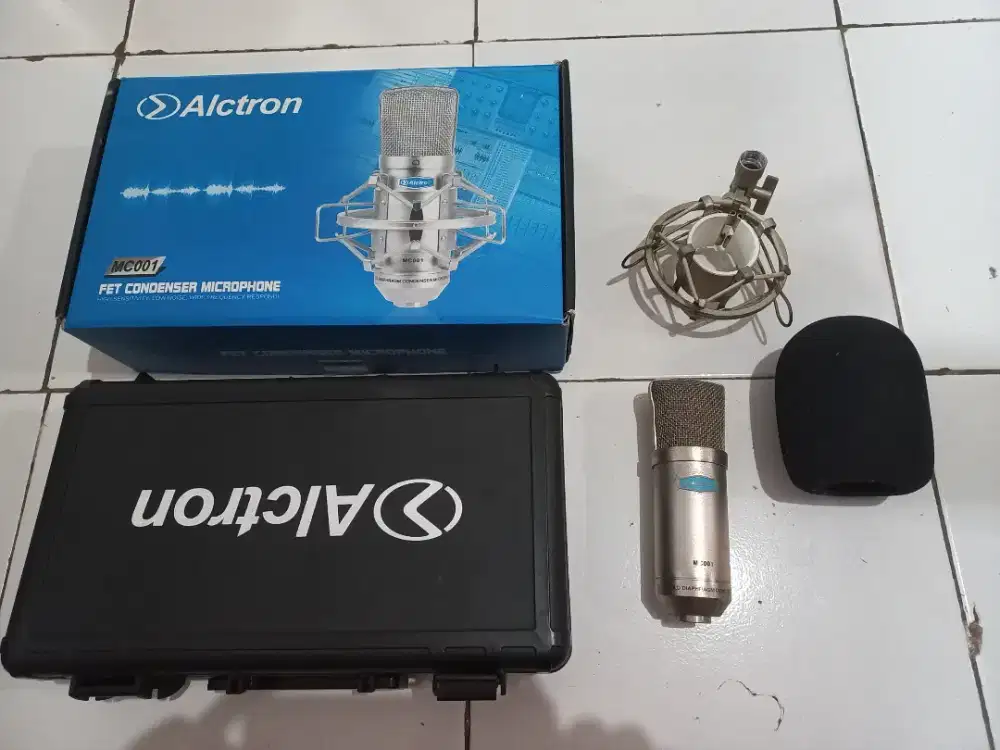 Mic condensor merk alctron MC001 lengkap fullset