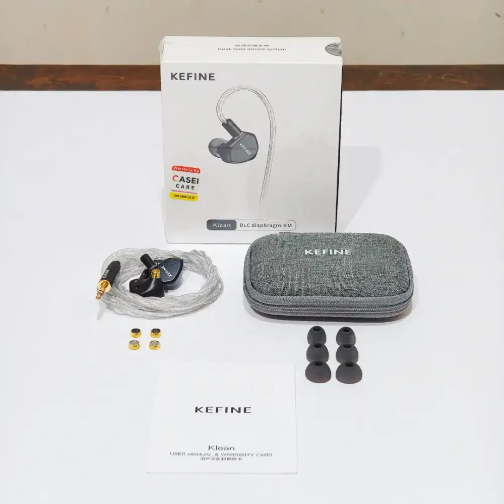 IEM Kefine Klean Black - In Ear Monitor Earphone Audiophile HiFi