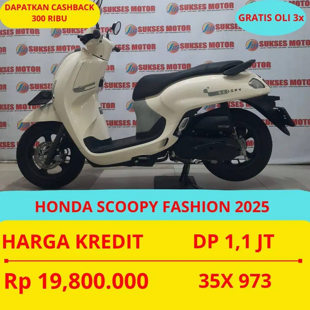 HONDA SCOOPY FASHION 2025 DP MURAH 1,1 JUTA GUYSS