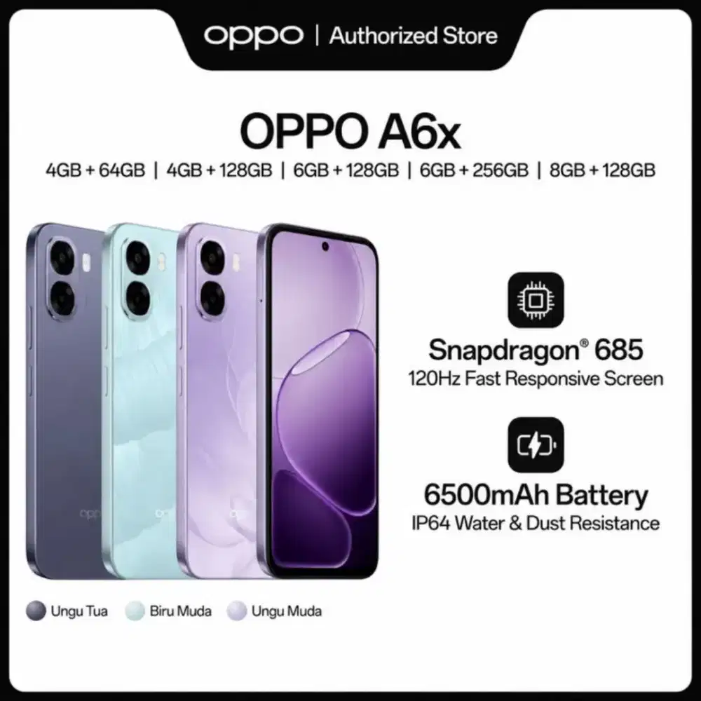OPPO A6X BISA CASH DAN KREADIT