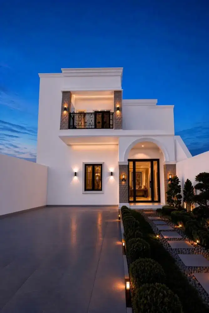 DIJUAL RUMAH MEWAH DISAIN AMERICAN CLASSIC