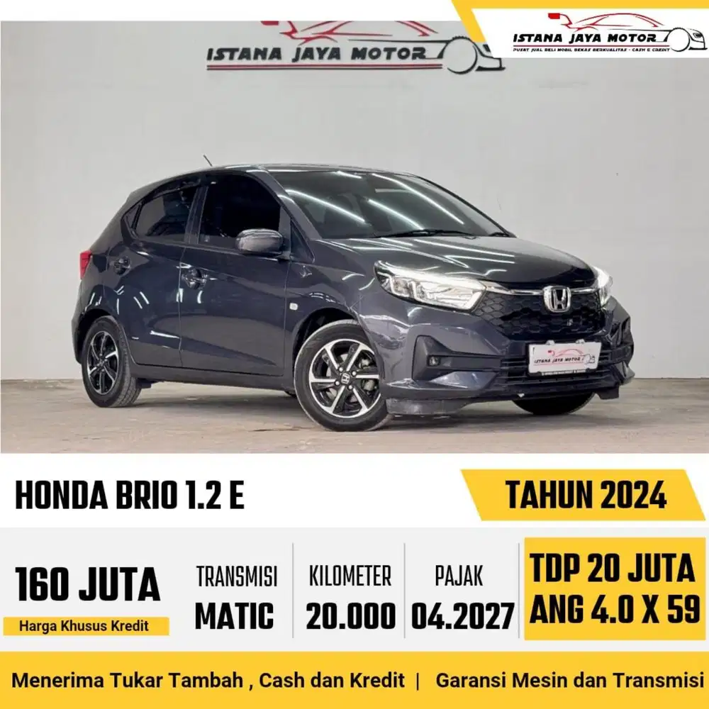 Honda Brio E AT th 2024 #istana jaya motor