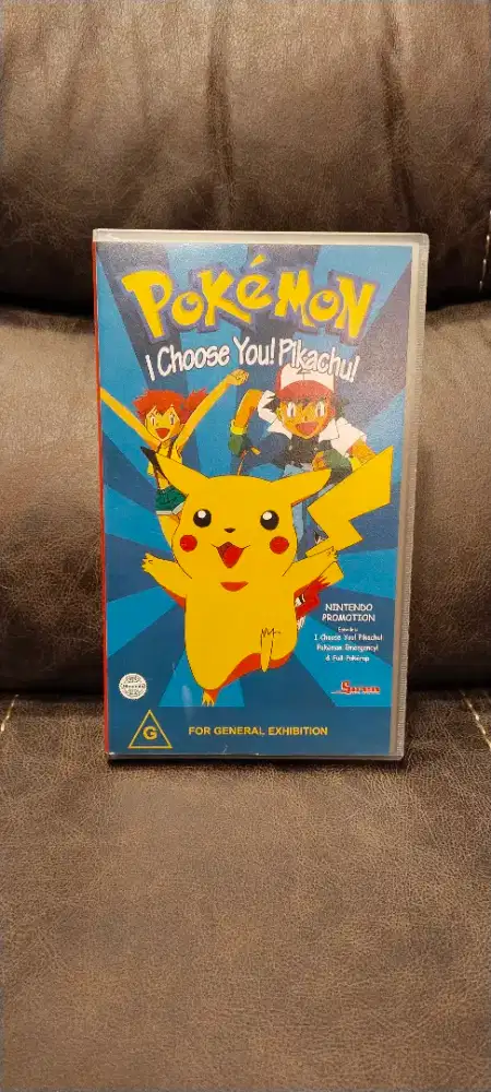 Kaset VHS Pokemon I Choose You! Pikachu! 1997