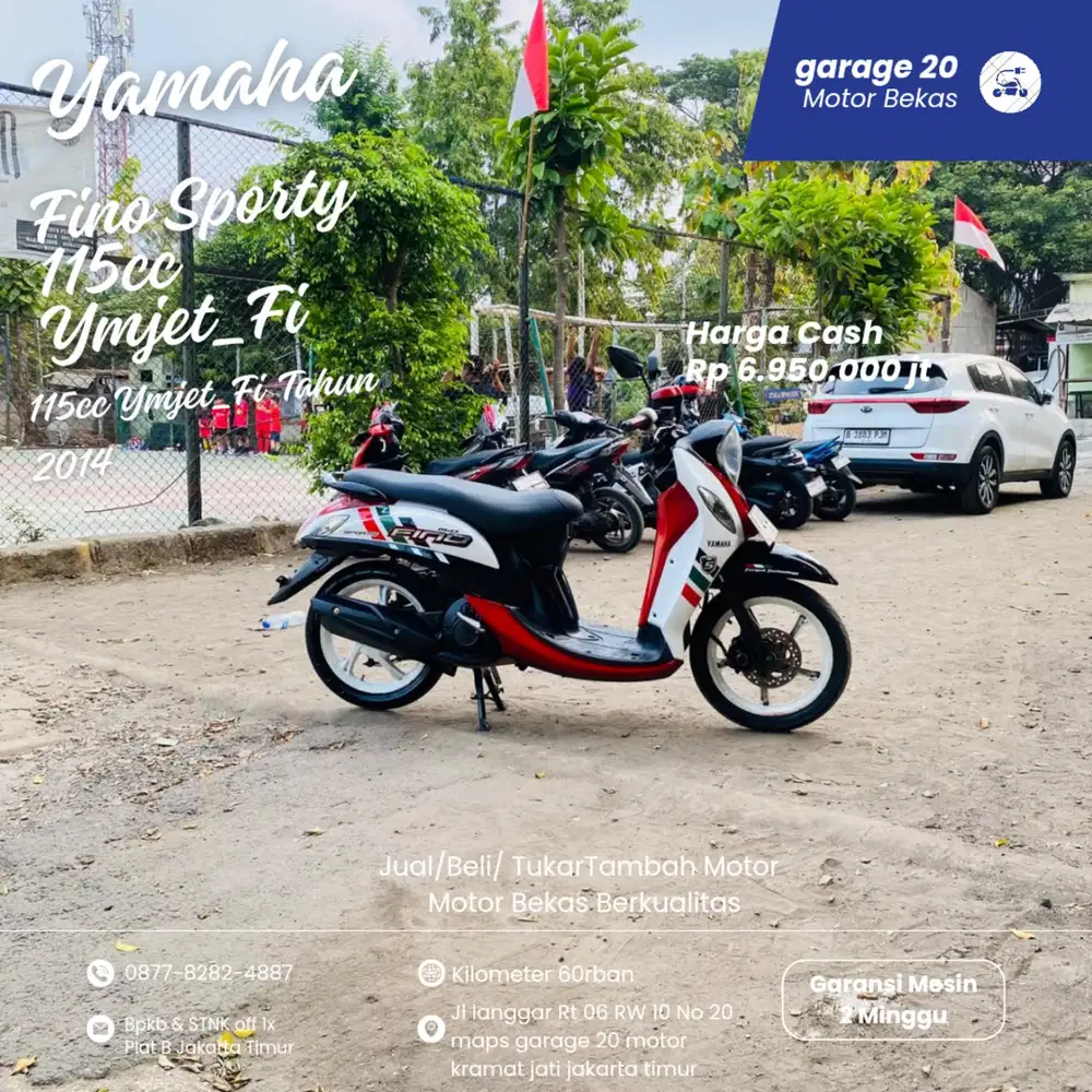 Yamaha Fino Sporty 110cc Ymjet_Fi Tahun 2014 Pajak Off