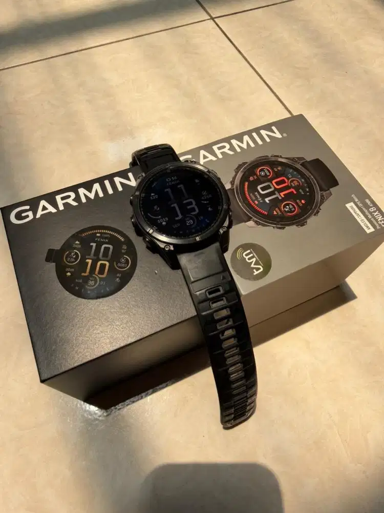 DIJUAL GARMIN FĒNIX 8 AMOLED SAPPHIRE 47MM – MULUS LIKE NEW