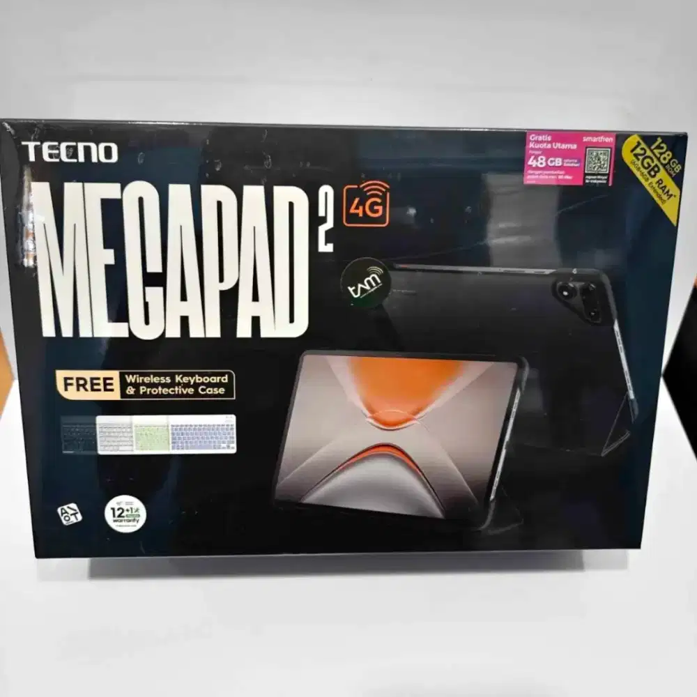Tecno Megapad 2 4G 8/256 6/128Gb New Baru Murah Garansi Resmi 1 Tahun